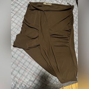 Zara Asymmetrical Brown Skirt